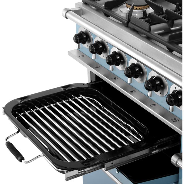 Falcon F900DXDFCA/NM 900 DELUXE 90cm Dual Fuel Range Cooker - China Blue - F900DXDFCA/NM_CHB - 3
