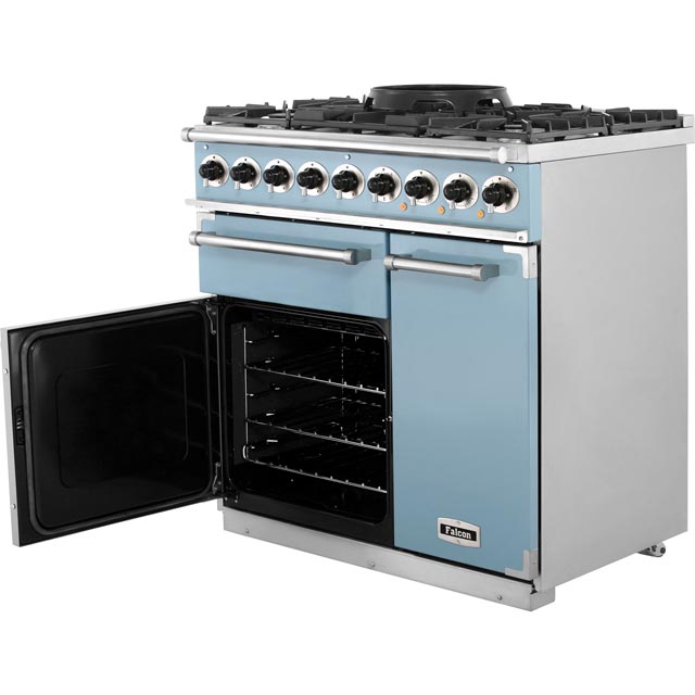 Falcon F900DXDFRD/NM 900 DELUXE 90cm Dual Fuel Range Cooker - Cherry Red - F900DXDFRD/NM_CHE - 4