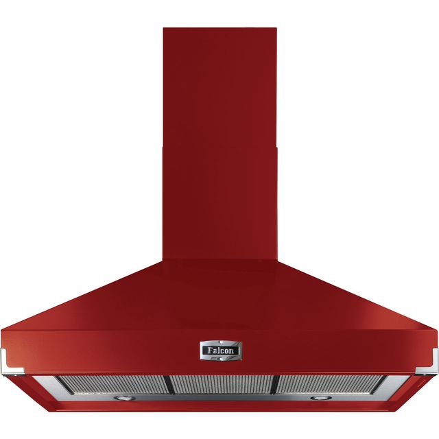 Falcon FHDSE1000RD/N 100 cm Chimney Cooker Hood - Cherry Red - A Rated