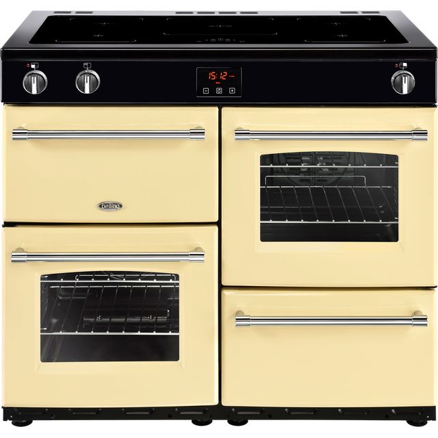Belling Farmhouse100Ei 100cm Electric Range Cooker with Induction Hob - Cream - A/A Rated