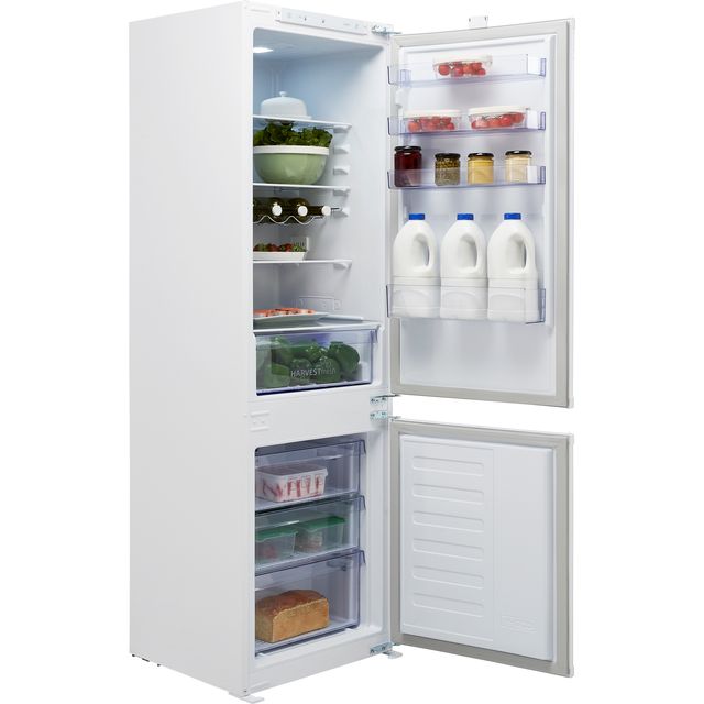 Beko HarvestFresh BCFD3V73 Integrated 70/30 Frost Free Fridge Freezer with Sliding Door Fixing Kit - White - F Rated