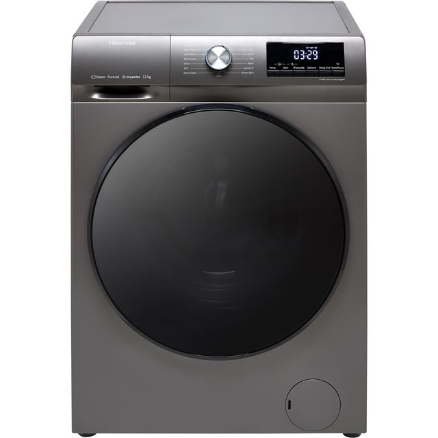 Hisense 3 Series WFQA1214EVJMT 12kg Washing Machine with 1400 rpm - Titanium - A Rated