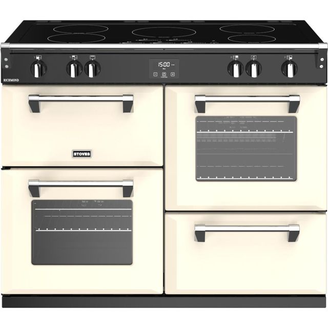 Stoves Richmond ST RICH S1100Ei MK22 CC 110cm Electric Range Cooker with Induction Hob - Cream - A Rated