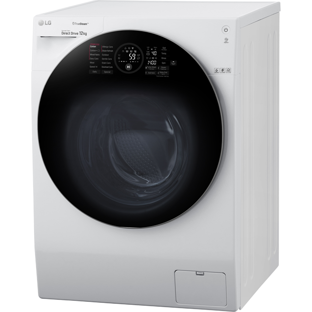 LG TrueSteam™ FH4G1BCS2 12Kg Washing Machine - White - FH4G1BCS2_WH - 2