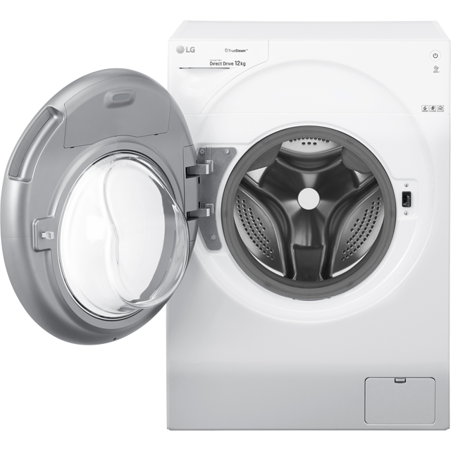 LG TrueSteam™ FH4G1BCS2 12Kg Washing Machine - White - FH4G1BCS2_WH - 4