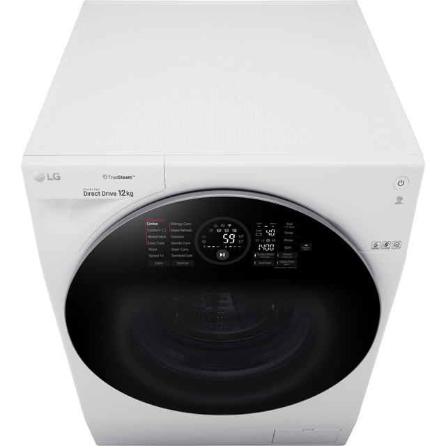 LG TrueSteam™ FH4G1BCS2 12Kg Washing Machine - White - FH4G1BCS2_WH - 5