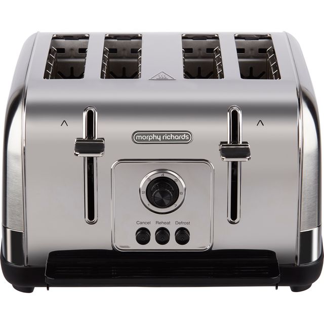 Morphy Richards Venture 240130 4 Slice Toaster - Brushed Steel