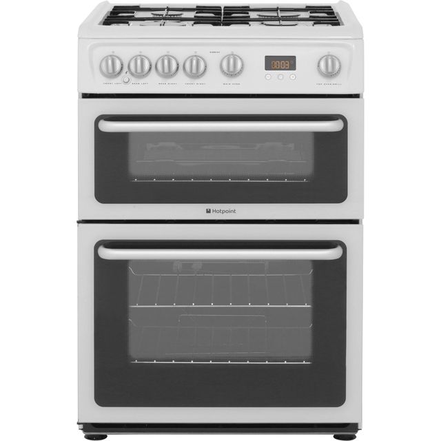Hotpoint HARG60P Gas Cooker - White - HARG60P_WH - 1