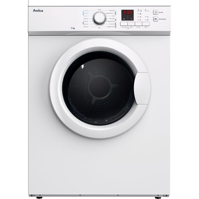 Amica ADV7CLCW 7Kg Vented Tumble Dryer - White - C Rated