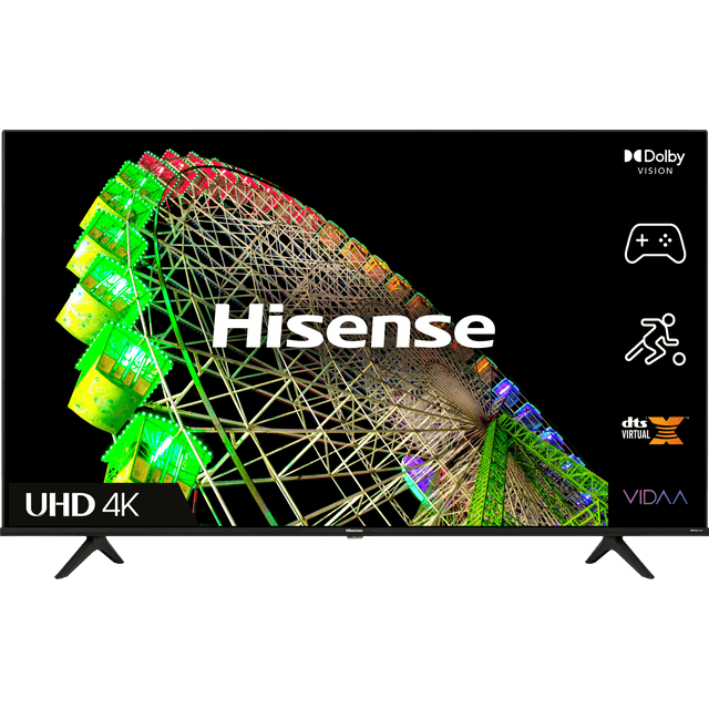 Hisense 43A6BGTUK 43" Smart 4K Ultra HD TV - Black - 43A6BGTUK - 1