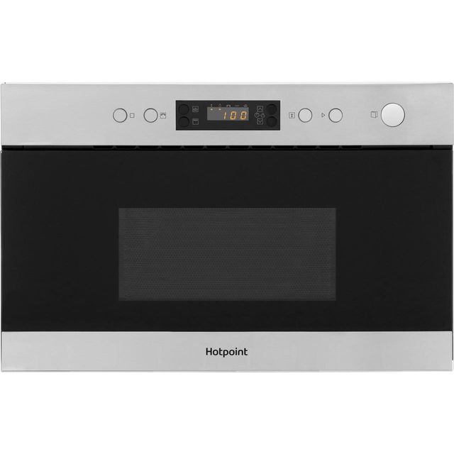 Hotpoint MN314IXH Built In Microwave With Grill - Stainless Steel - MN314IXH_SS - 1