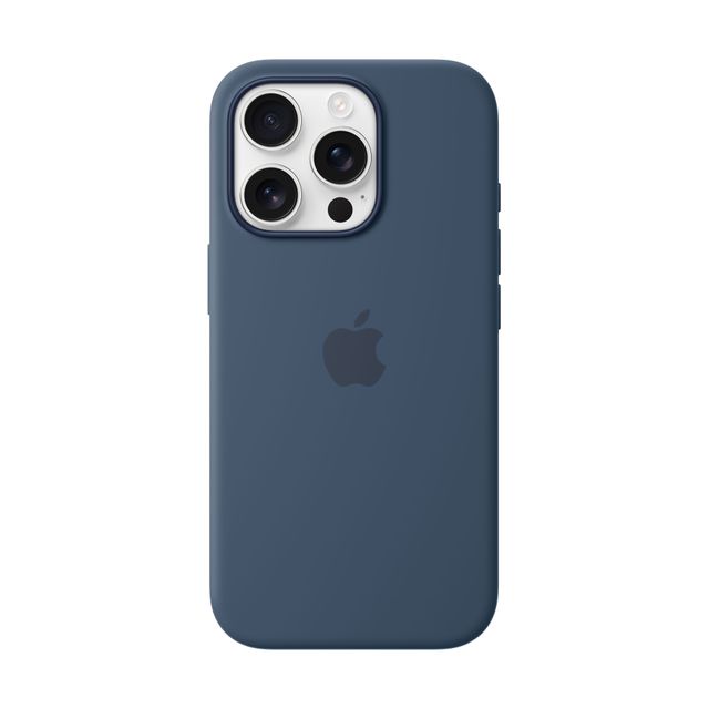 Apple Silicone Case with MagSafe for iPhone 16 Pro - Denim