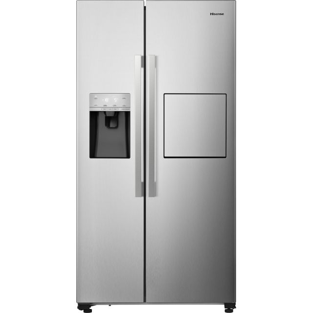 Hisense RS694N4BCE Plumbed Total No Frost American Fridge Freezer - Stainless Steel - E Rated