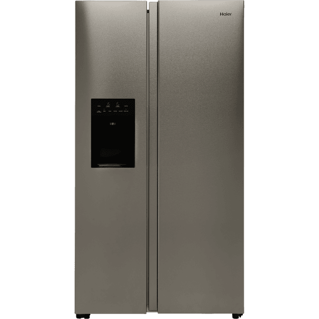 Haier HSR3918FIMP American Fridge Freezer - Platinum - F Rated