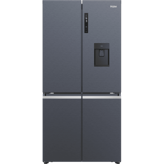 Haier Cube 90 Series 5 HCR5919EHMB Plumbed Total No Frost American Fridge Freezer - Black - E Rated