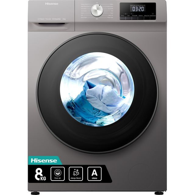 Hisense 3 Series WFQA8014EVJMT 8Kg Washing Machine - Titanium - WFQA8014EVJMT_TI - 1