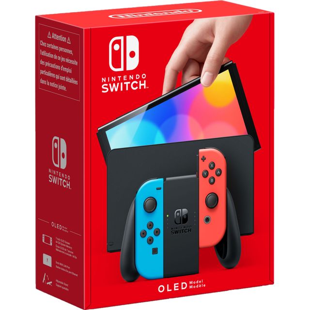 Nintendo Switch OLED Model 64GB - Neon Red/Blue