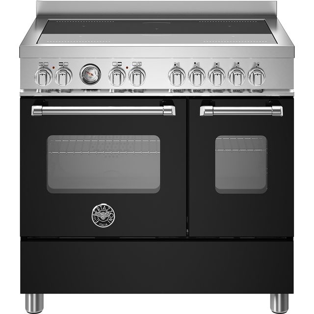 Bertazzoni Master Series MAS95I2ENEC 90cm Electric Range Cooker with Induction Hob - Nero - A Rated