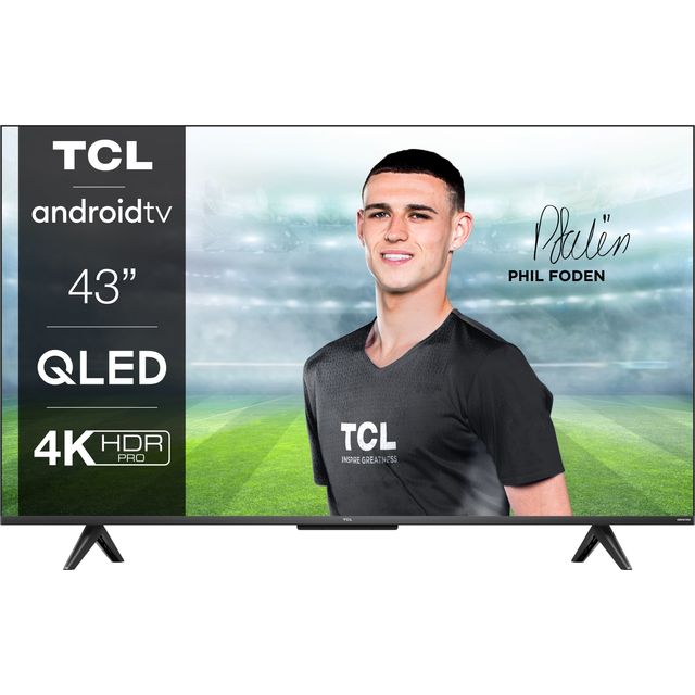 TCL 43C635K 43" Smart 4K Ultra HD TV - Stainless Steel - 43C635K - 1