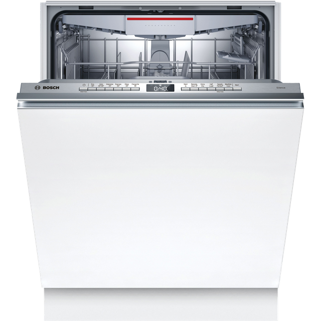 Bosch Serie 4 SMV4HVX38G Wifi Connected Fully Integrated Standard Dishwasher - Stainless Steel Control Panel with Fixed Door Fixing Kit - D Rated