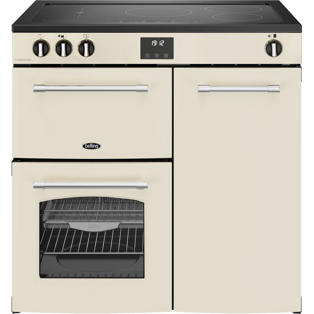 Belling Farmhouse 90Ei 90cm Electric Range Cooker with Induction Hob - Cream - A/A Rated