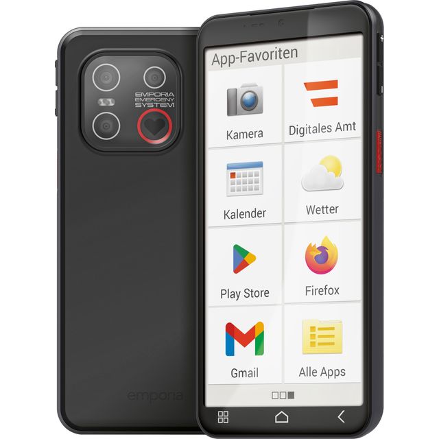 Emporia SMART 6 Lite 128GB Smartphone in Black