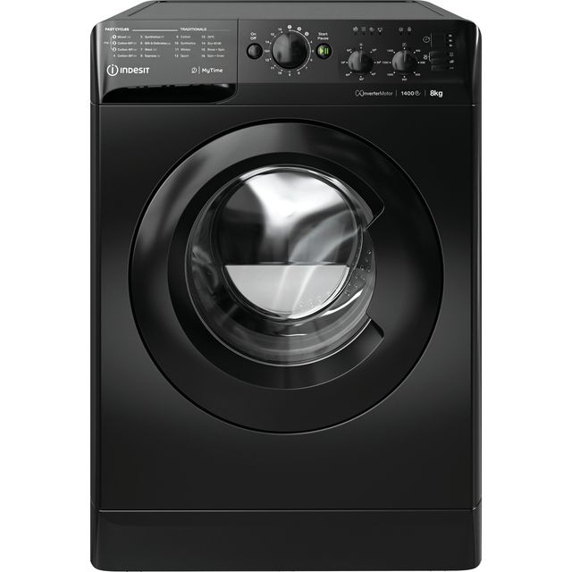 Indesit MTWC 81495 BK UK 8Kg Washing Machine - Black - MTWC 81495 BK UK_BK - 1