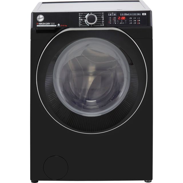 Hoover H-WASH 500 HDD4106AMBCB Wifi Connected 10Kg / 6Kg Washer Dryer with 1400 rpm - Black - D Rated