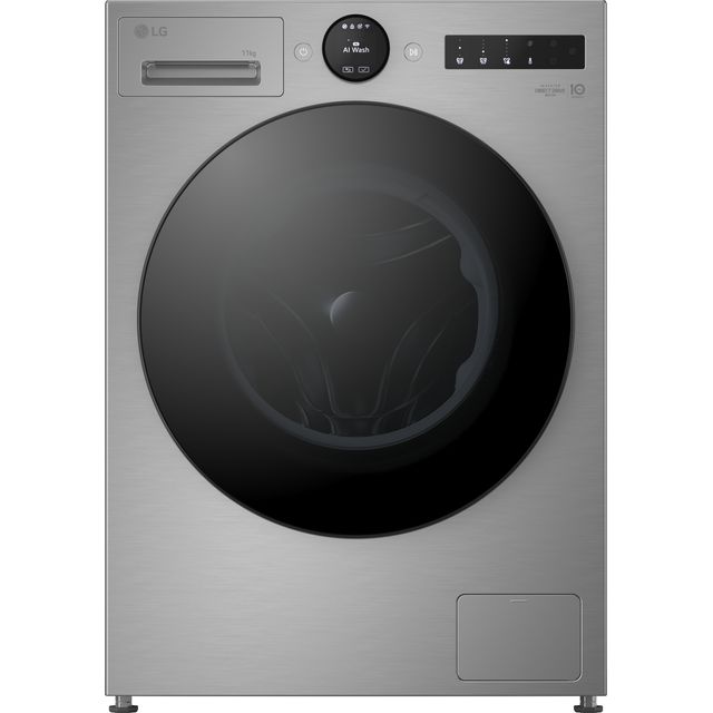 LG VX70 Series AI Direct Drive F4X7011TSB 11kg WiFi Connected Washing Machine with 1400 rpm - Silver - A Rated