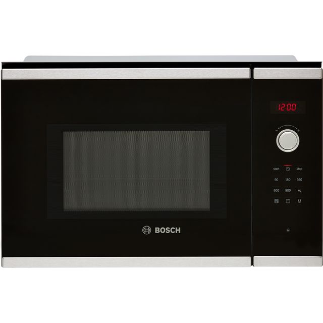 Bosch Series 4 BEL553MS0B 38cm High, Built In Small Microwave - Stainless Steel