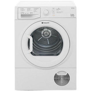 Hotpoint Aquarius Free Standing Condenser Tumble Dryer in White