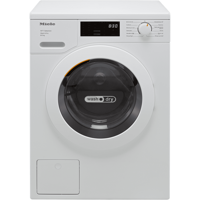Miele WTD163 Wifi Connected 8Kg / 5Kg Washer Dryer with 1500 rpm - White - D Rated