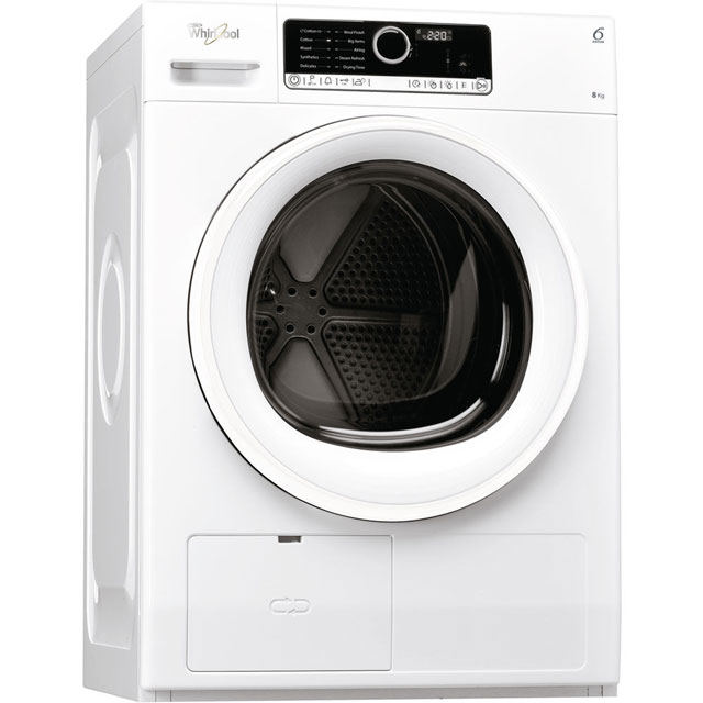 Whirlpool HSCX80110 Free Standing Condenser Tumble Dryer in White
