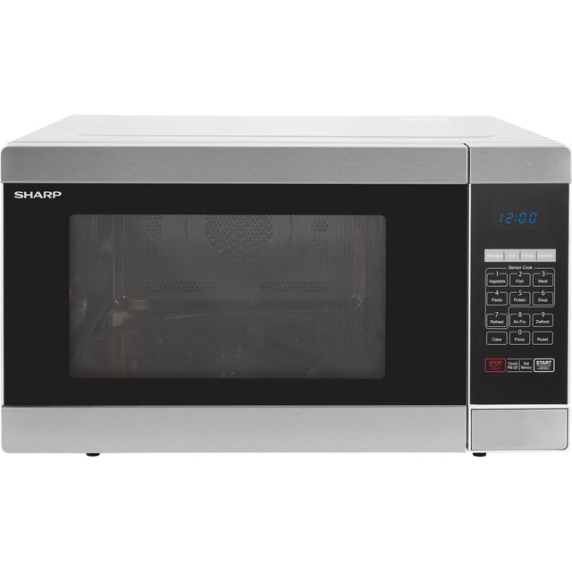 Sharp R956SLM 42 Litre Microwave With Grill - Silver - R956SLM_SI - 1
