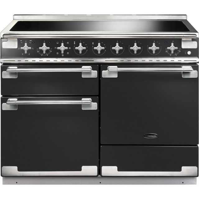 Rangemaster Elise ELS110EICB 110cm Electric Range Cooker with Induction Hob - Charcoal Black - A/A/A Rated