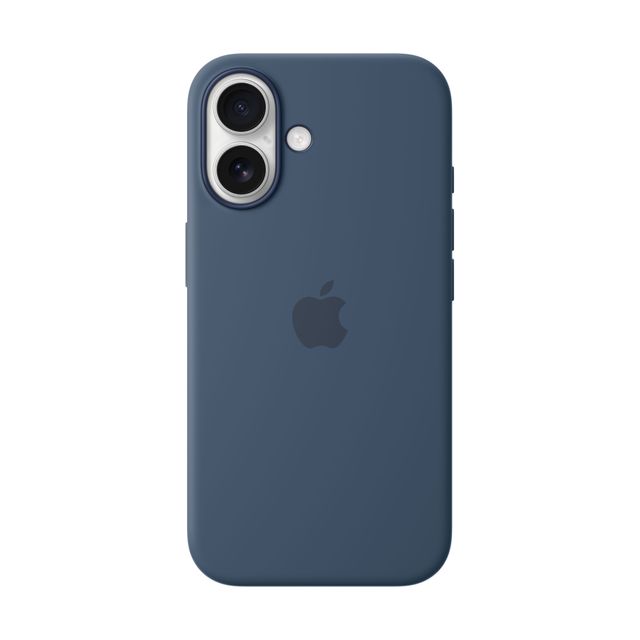 Apple iPhone 16 Silicone Case with MagSafe for iPhone 16 - Denim