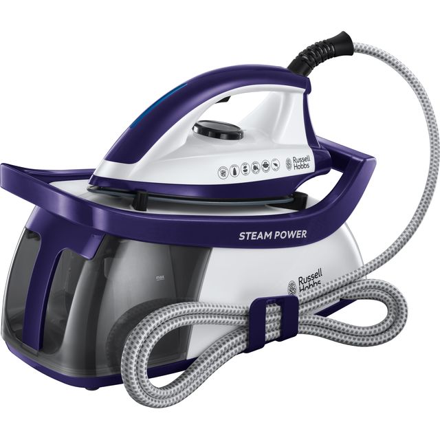 Russell Hobbs 24440 Pressurised Steam Generator Iron - Purple / White