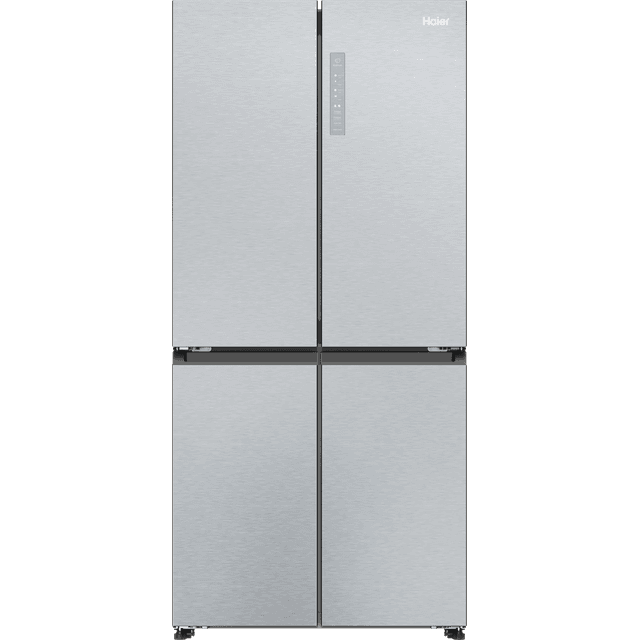 Haier Cube 83 Serie 3 HCR3818ENMG Total No Frost American Fridge Freezer - Silver - E Rated