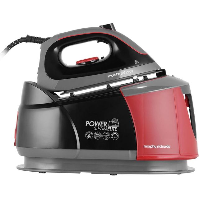 Morphy Richards Power Steam Elite With AutoClean 332013 Pressurised Steam Generator Iron - Black / Red