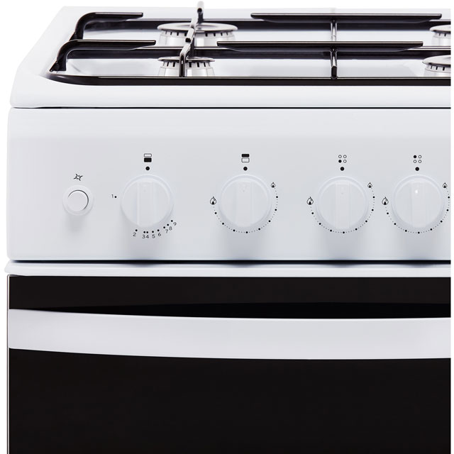 Indesit ID5G00KMW Gas Cooker - White - ID5G00KMW_WH - 2