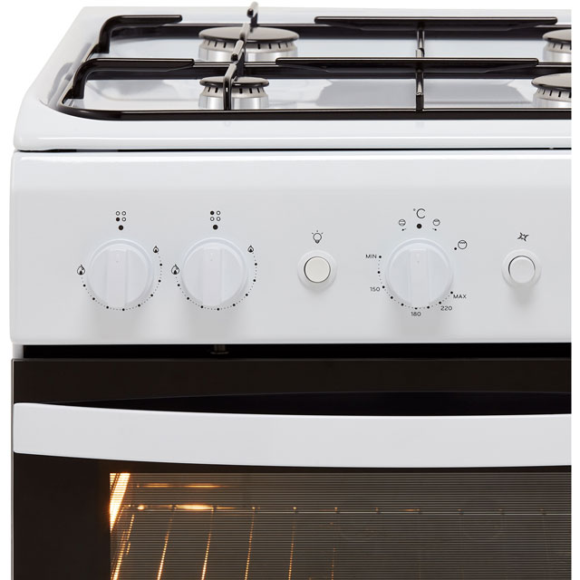 Indesit IS5G1KMW Gas Cooker - White - IS5G1KMW_WH - 2