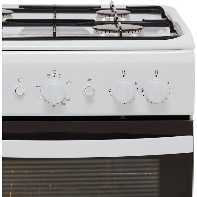 Indesit IS5G1KMW Gas Cooker - White - IS5G1KMW_WH - 3