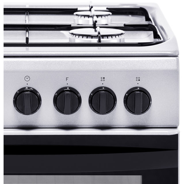 Indesit Cloe IS5G4PHX Dual Fuel Cooker - Silver - IS5G4PHX_SS - 4