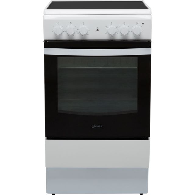 Indesit Cloe IS5V4KHW 50cm Electric Cooker with Ceramic Hob - White - A Rated 
