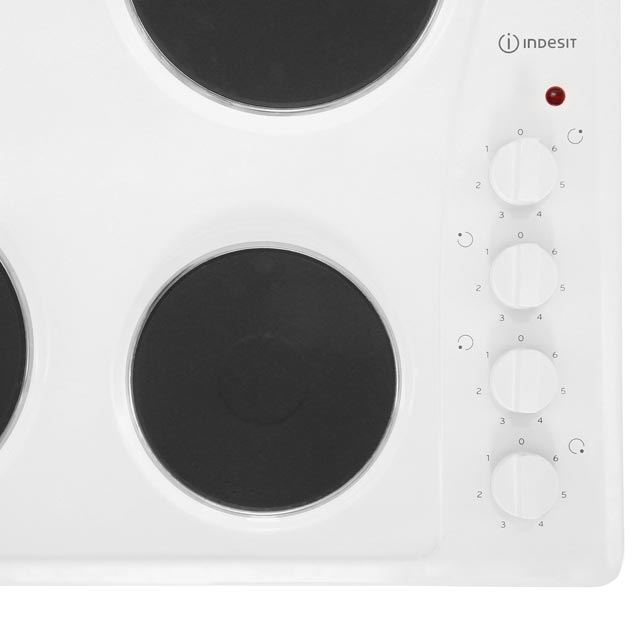 Indesit TI60W Built In Solid Plate Hob - White - TI60W_WH - 2