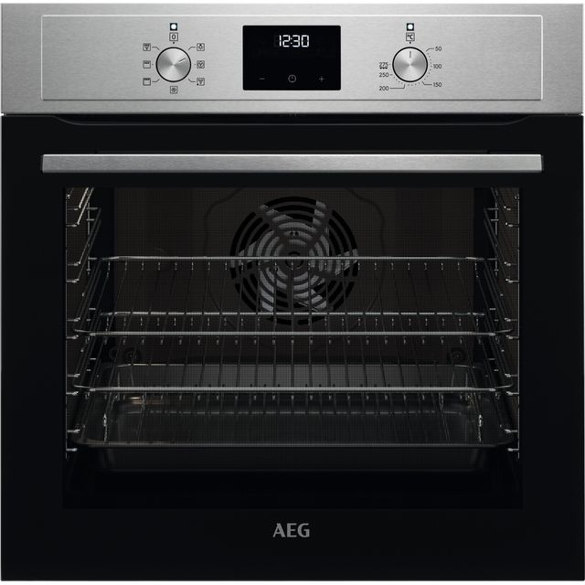 AEG 3000 SurroundCook BCX33501KM Built In Electric Single Oven - Stainless Steel - A Rated