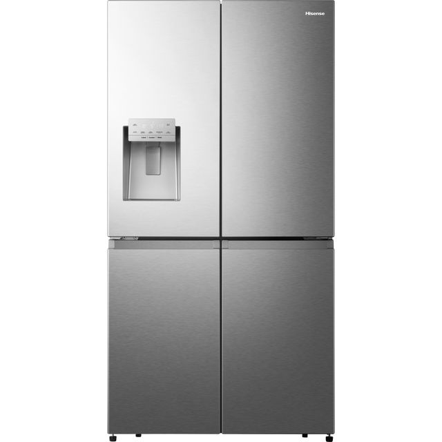 Hisense RQ760N4SASE Wifi Connected Non-Plumbed Total No Frost American Fridge Freezer - Stainless Steel - E Rated