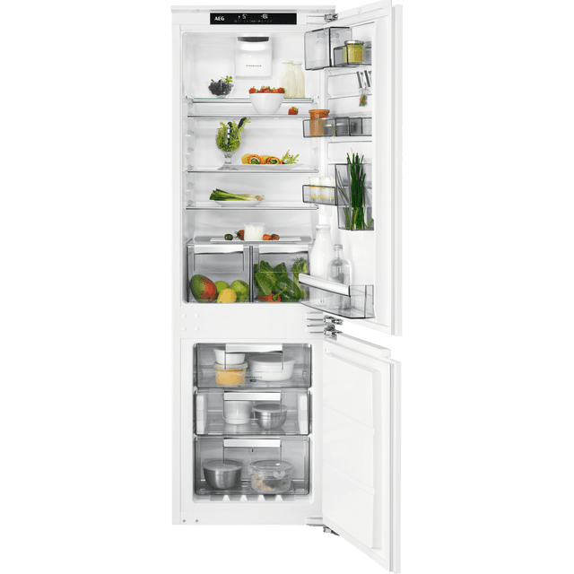 aeg extra tall integrated fridge freezer