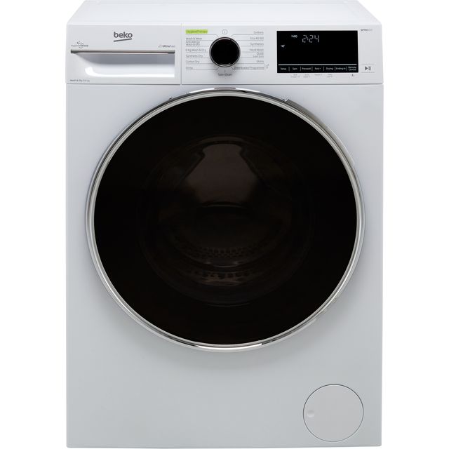 Beko UltraFast RecycledTub™ B3D59644UW 9Kg / 6Kg Washer Dryer - White - B3D59644UW_WH - 1