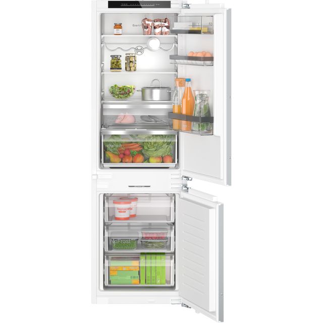 Bosch Series 6 KIN86ADD0G Integrated 70/30 Frost Free Fridge Freezer with Fixed Door Fixing Kit - White - D Rated - KIN86ADD0G_WH - 1